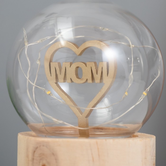 Ночник «Шар-люблю маму» LED 3хAG10 шар 8см 6,5х6,5х11,5см Ночник «Шар-люблю маму» LED 3хAG10 шар 8см 6,5х6,5х11,5см