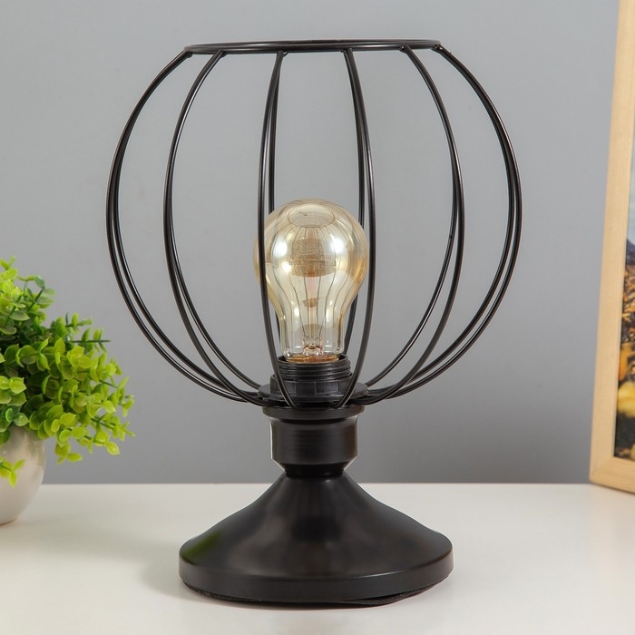 Настольная лампа Настольная лампа "Руана" 1х40Вт Е27 черный RISALUX