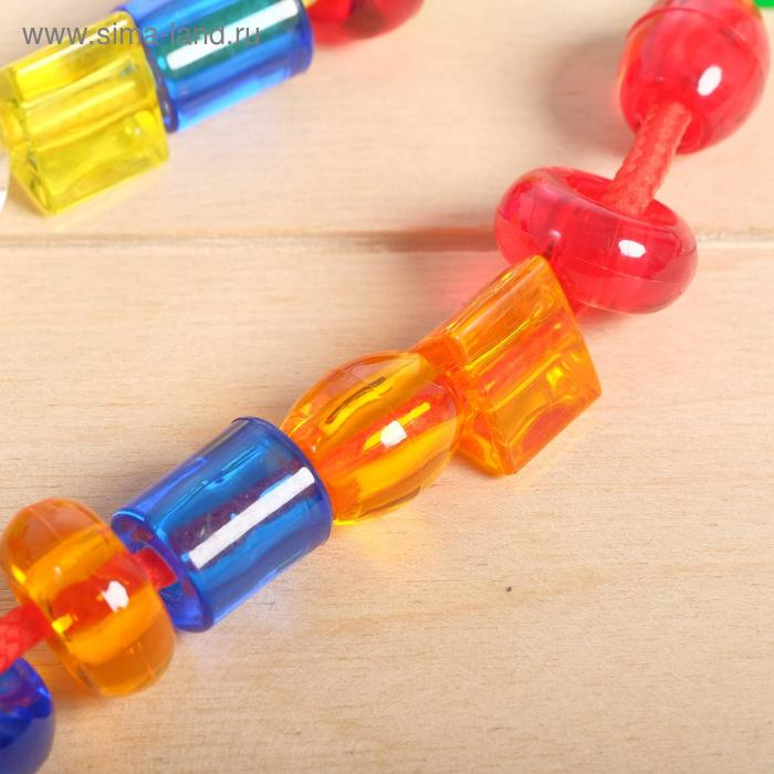 Шнуровка «Цветные карамельки», 40 шт., по методике Монтессори Шнуровка «Цветные карамельки», 40 шт., по методике Монтессори