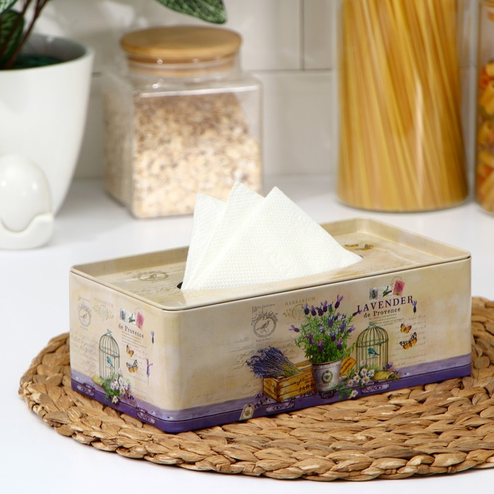 Подставка для салфеток «Лаванда», 21,5×12×7,2 см Подставка для салфеток «Лаванда», 21,5×12×7,2 см