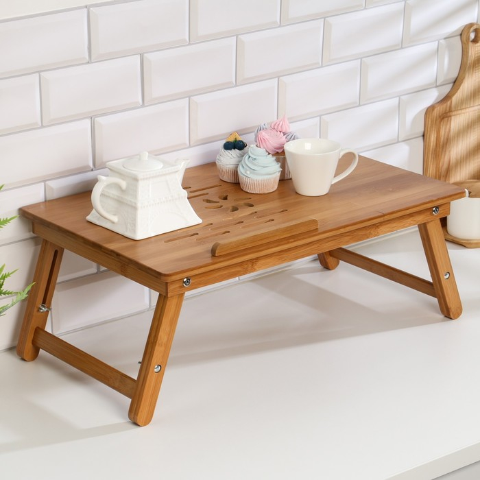 Столик для ноутбука складной, 30х50 см, дерево Столик для ноутбука складной, 30х50 см, дерево