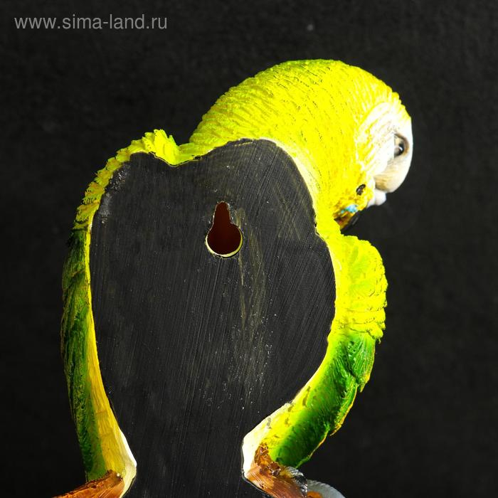 Подвесной декор  Подвесной декор "Попугай волнистый на ветке" 7х12х29 см