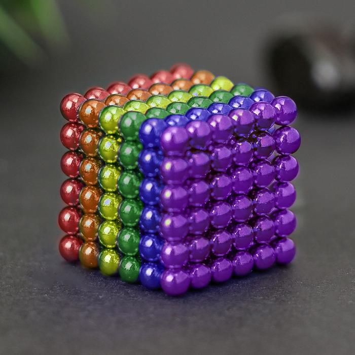Антистресс магнит Антистресс магнит "Неокуб" 216 шариков d=0,5 см МИКС