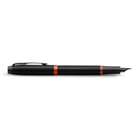 Ручка перьевая Parker Im Professionals Flame Orange, 0.8мм, черно-оранж, подар/уп 2172943