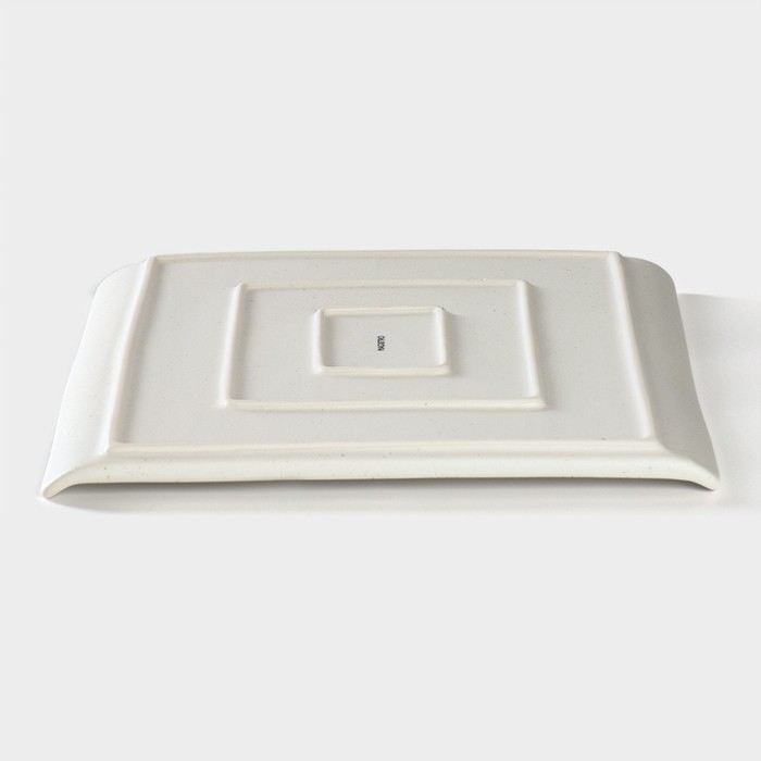 Блюдо фарфоровое для подачи Magistro Slate, 27,5×27,5 см, цвет белый