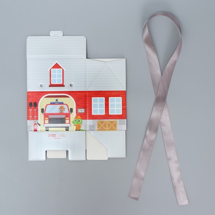 Коробка подарочная складная, упаковка, «Пожарная станция », 15 х 18 х 10 см Коробка подарочная складная, упаковка, «Пожарная станция », 15 х 18 х 10 см