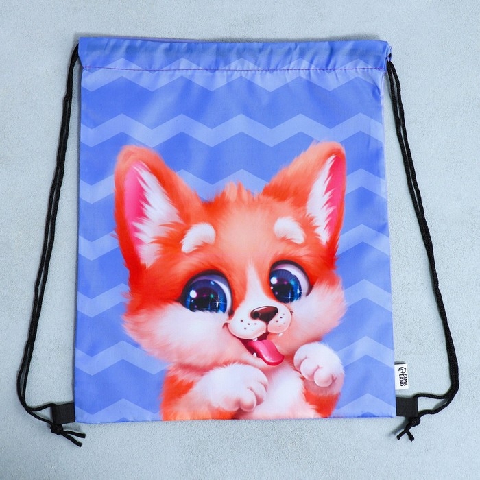 Мешок для обуви «Очаровательный щенок» болоньевый материал, 30 х 40 см Мешок для обуви «Очаровательный щенок» болоньевый материал, 30 х 40 см