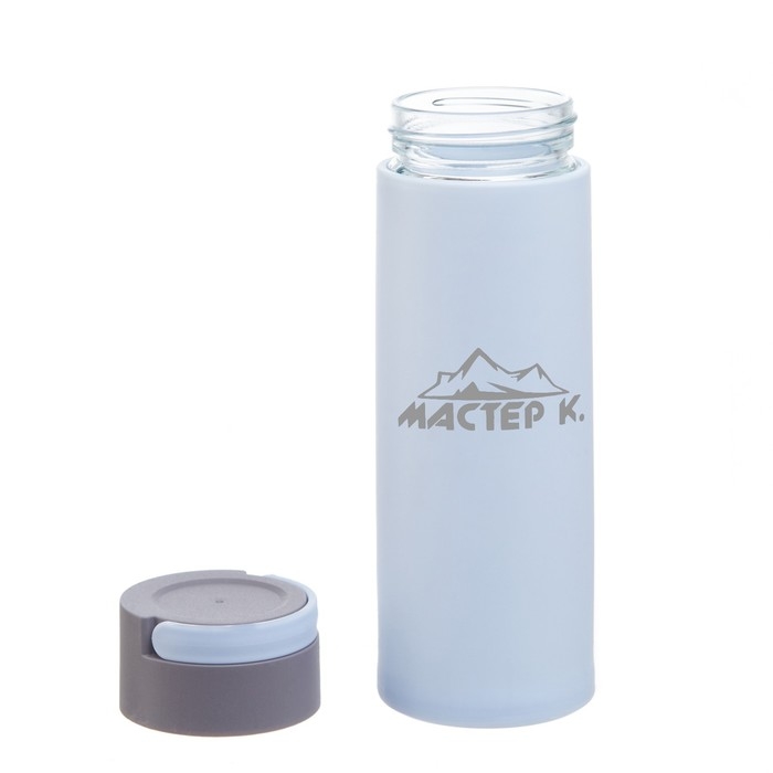Бутылка для воды, 400 мл,  Бутылка для воды, 400 мл, "Мастер К", стеклянная