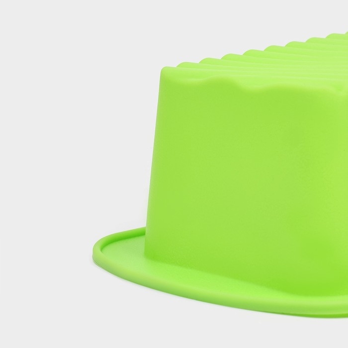 Форма для выпечки Доляна «Хлеб. Полосы», 27,5×13,5×7 см, цвет зеленый Форма для выпечки Доляна «Хлеб. Полосы», 27,5×13,5×7 см, цвет зеленый