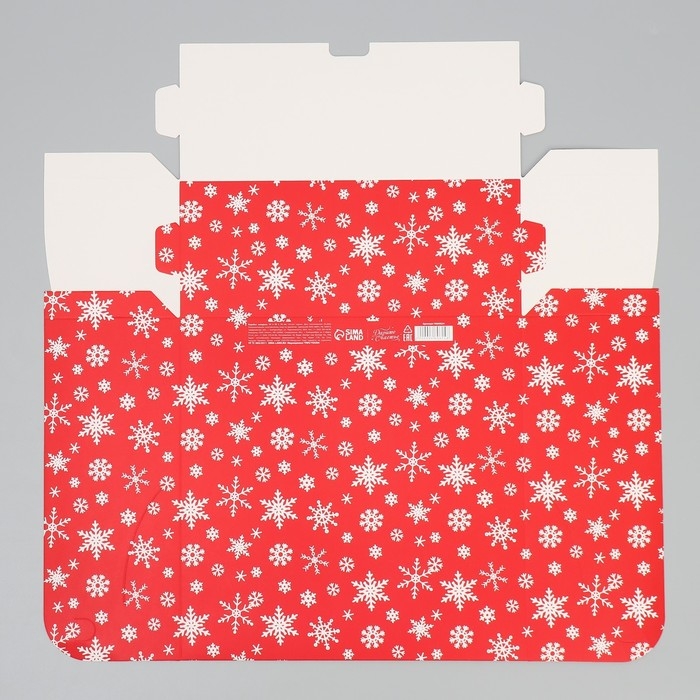 Коробка подарочная новогодняя складная «Дедушка Мороз», 25 х 25 х 10 см, Новый год Коробка подарочная новогодняя складная «Дедушка Мороз», 25 х 25 х 10 см, Новый год