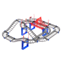 Детский автотрек «Крутой вираж», работает от батареек