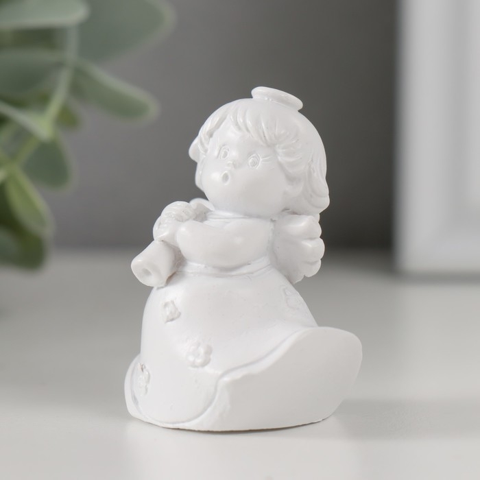 Сувенир полистоун Сувенир полистоун "Ангелочек-музыкант в платье" МИКС 3х3,5х5 см