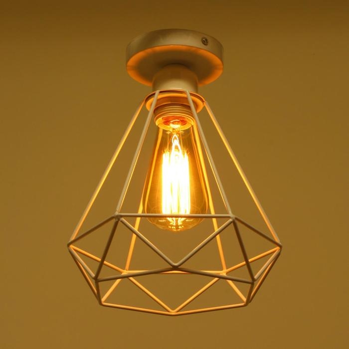 Люстра  Люстра "Адри" 1х60Вт E27 белый 16х16х18 см BayerLux