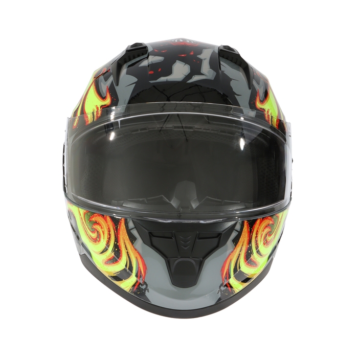 Шлем интеграл с двумя визорами, размер L (59-60), модель BLD-M67E, черно-желтый Шлем интеграл с двумя визорами, размер L (59-60), модель BLD-M67E, черно-желтый