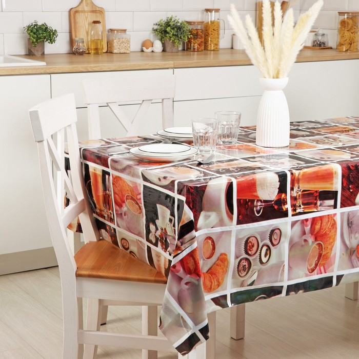 Клеёнка на стол Доляна, ширина 137 см, толщина 0,07 мм, рулон 30 метров Клеёнка на стол Доляна, ширина 137 см, толщина 0,07 мм, рулон 30 метров