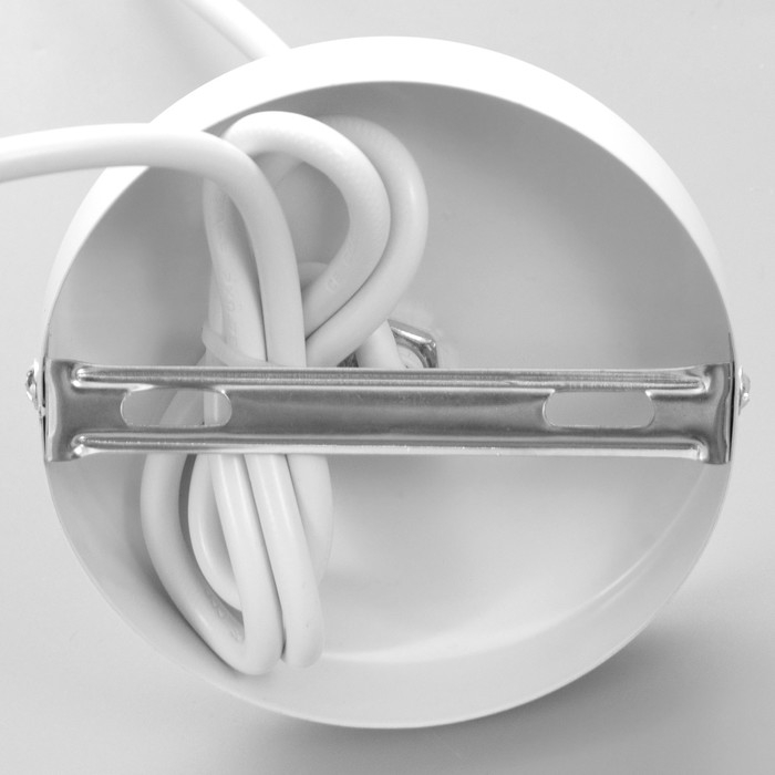 Светильник BayerLux Подвес "Овал" 1x40Вт E27 белый 14х14х18-98 см