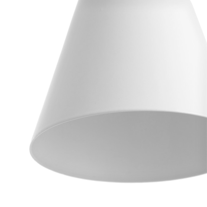 Светильник BayerLux Подвес "Конус" 1x40Вт E27 белый 12х12х16-96 см