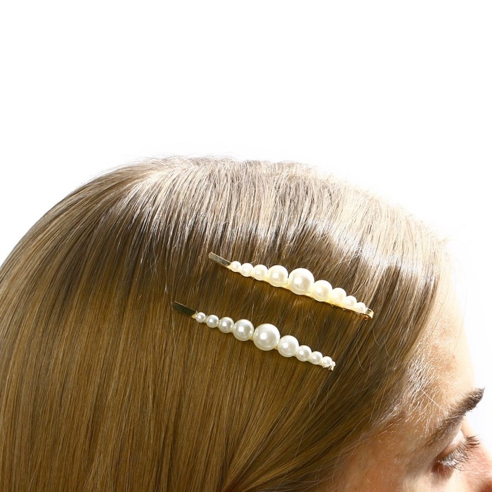 Заколка для волос новогодняя «Счастья в новом году!» на Новый год, набор 2 шт, 7 х 1 см Заколка для волос новогодняя «Счастья в новом году!» на Новый год, набор 2 шт, 7 х 1 см