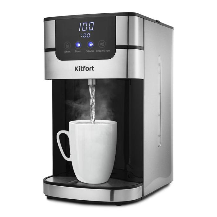 Термопот Kitfort KT-2501, 2618 Вт, 4 л, 5 режимов, серебристо-чёрный Термопот Kitfort KT-2501, 2618 Вт, 4 л, 5 режимов, серебристо-чёрный