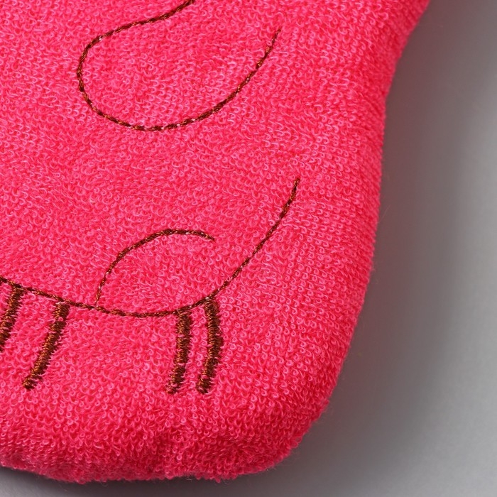 Мочалка для тела детская Доляна «Котики», цвет МИКС