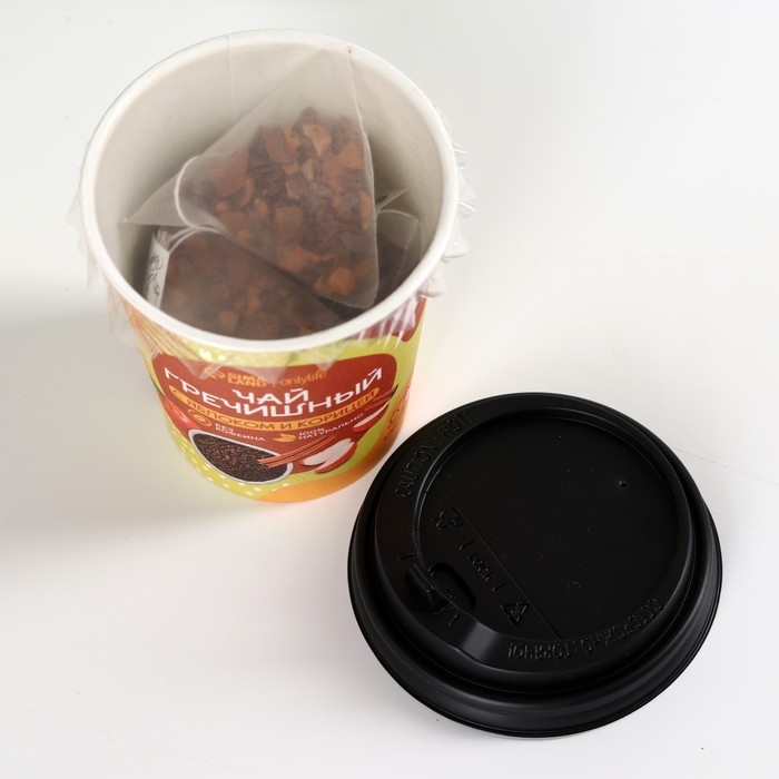 Чай гречишный в стакане, вкус: яблоко и корица, 50 г (5 шт. х 10 г). Чай гречишный в стакане, вкус: яблоко и корица, 50 г (5 шт. х 10 г).