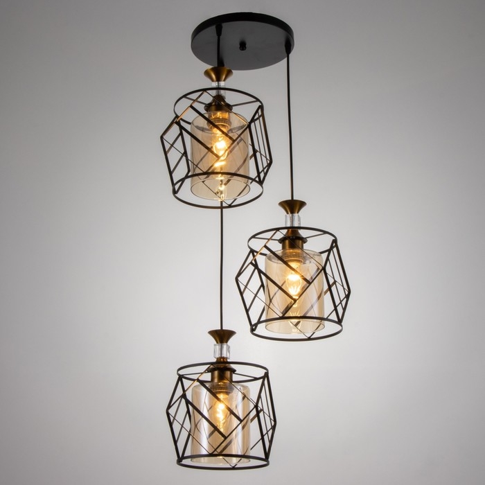 Светильник BayerLux Светильник BayerLux "Куара" 3хE27 40Вт черный 40х40х100 см