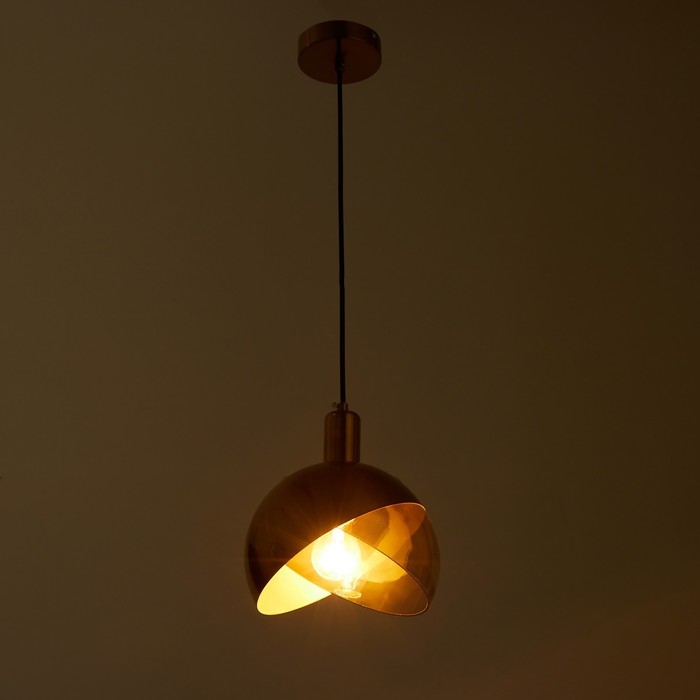 Светильник BayerLux 1758/1GD E14 40Вт черно-золотой 20х20х24 см