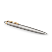 Ручка гелевая Parker Jotter Core K694 Stainless Steel GT, корпус из нержавеющей стали, 0.7 мм, чёрные чернила