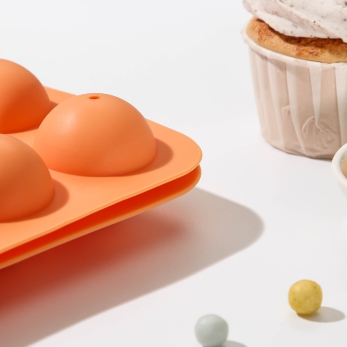 Форма для выпечки «Кейк. попс», силикон, 19,5×11,7×3,5 см, 8 ячеек, 2 части, с палочками, цвет МИКС Форма для выпечки «Кейк. попс», силикон, 19,5×11,7×3,5 см, 8 ячеек, 2 части, с палочками, цвет МИКС