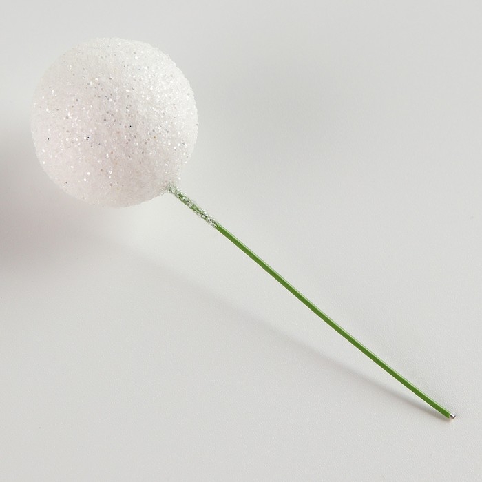 Фигурка для поделок и декора на проволоке «Шар», набор 15 шт., размер 1 шт. — 3 × 9 см, цвет белый Фигурка для поделок и декора на проволоке «Шар», набор 15 шт., размер 1 шт. — 3 × 9 см, цвет белый