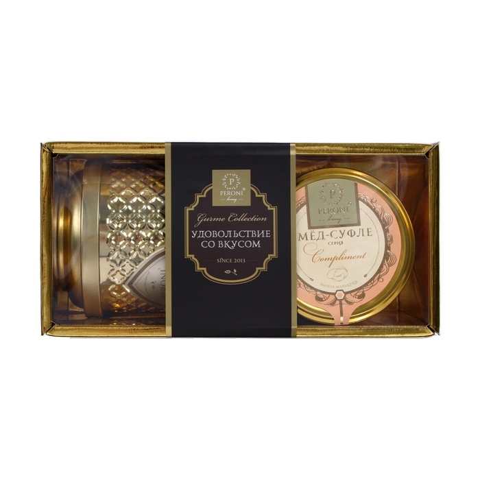 Набор Набор "Золотое чаепитие": мёд-суфле, чай масала, 320 г