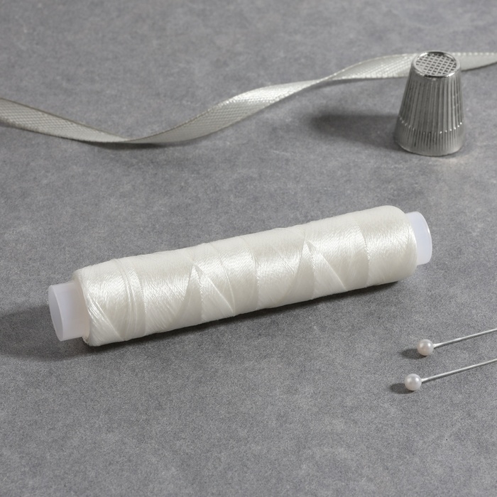 Нитки 30К, 200 м, цвет белый №0101, цена за 1 штуку Нитки 30К, 200 м, цвет белый №0101, цена за 1 штуку