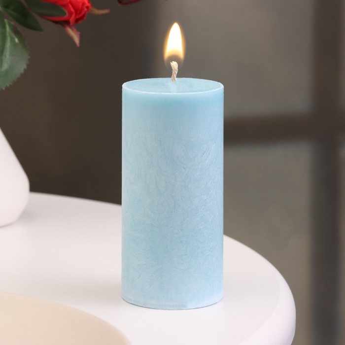 Свеча-цилиндр гладкая, 5х10 см, нива, 6 ч Свеча-цилиндр гладкая, 5х10 см, нива, 6 ч