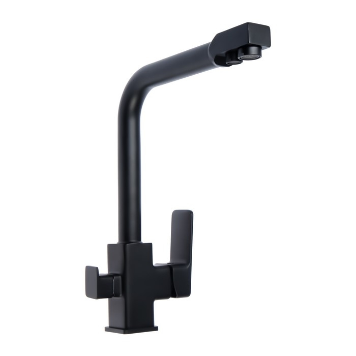 Смеситель для кухни Accoona A51126F, однорычажный, излив 189 мм, выход на питьевую, черный Смеситель для кухни Accoona A51126F, однорычажный, излив 189 мм, выход на питьевую, черный