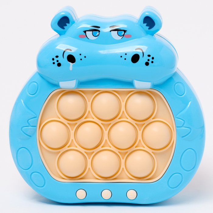 Развивающая игрушка «Бегемотик» с подвесом, свет, звук, виды МИКС