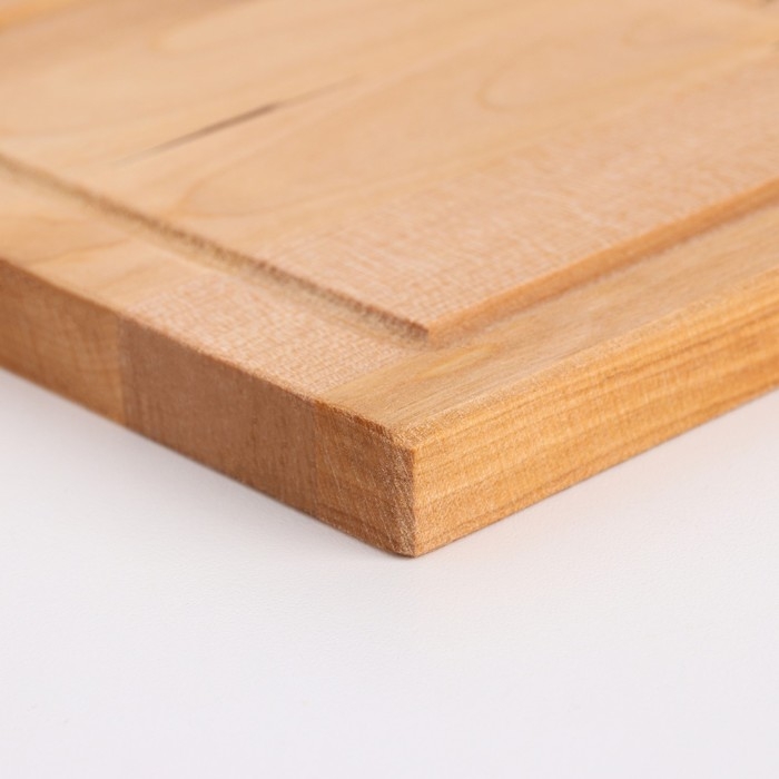 Доска разделочная  Доска разделочная "Прямоугольник" малая (кровосток)  24х18х1,8 см