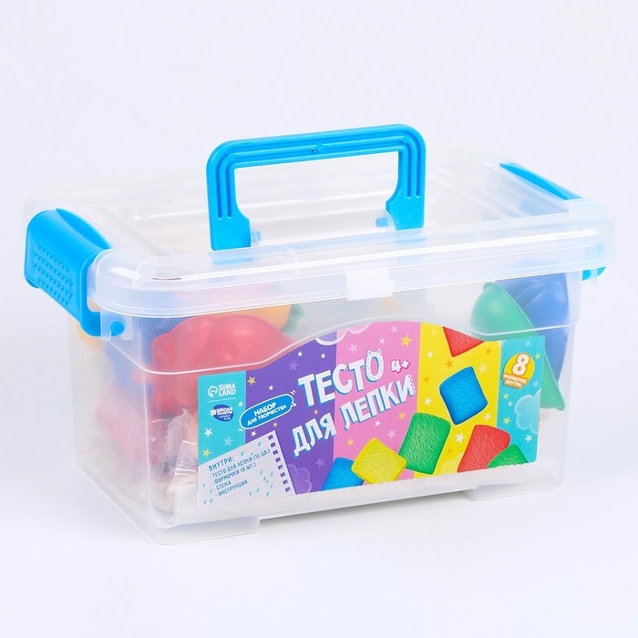 Набор для творчества в сундучке. Тесто для лепки «Пластишка», 12 цв Набор для творчества в сундучке. Тесто для лепки «Пластишка», 12 цв