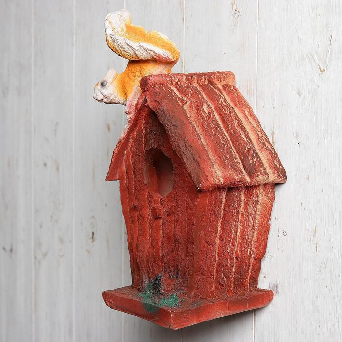 Подвесной декор Подвесной декор "Скворечник с белкой" 28х17см