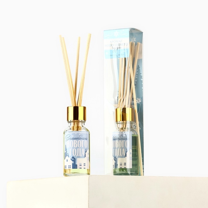 Аромадиффузор ароматический палочки «Новогодняя коллекция: Волшебного нового года», ваниль, 20 мл.