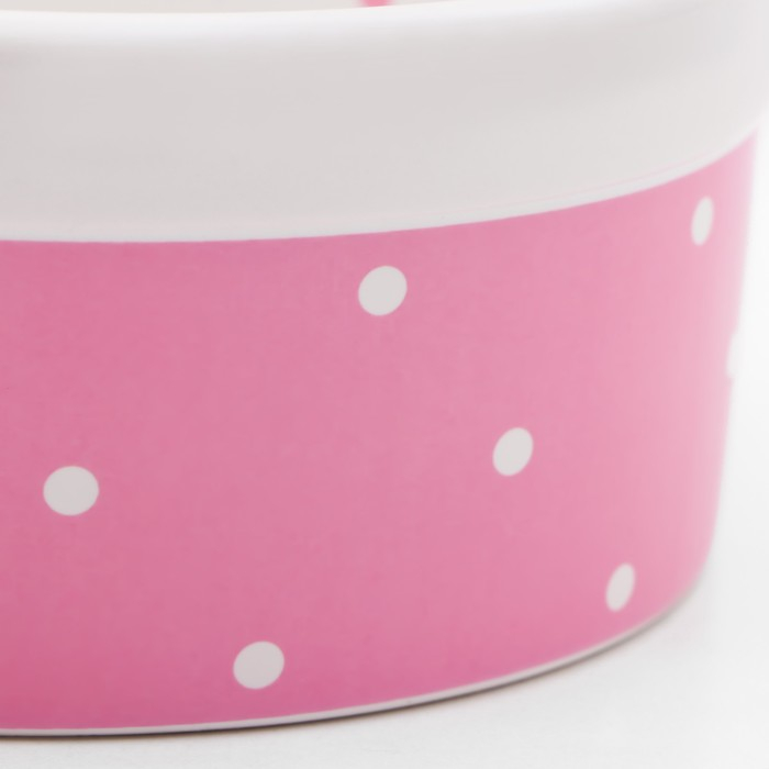 Миска керамическая  Миска керамическая "Princess" 400 мл  13 х 5,5 см, розовая