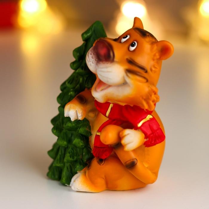 Копилка полистоун Копилка полистоун "Тигр с тележкой" МИКС 10,5х7х8 см