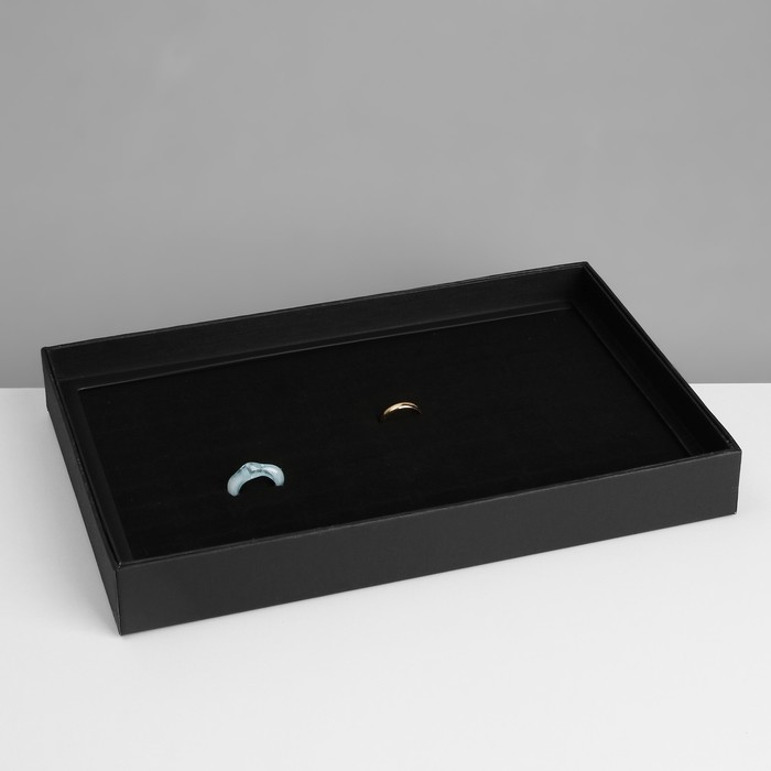 Подставка для украшений «Шкатулка» 100 мест, 29×19×4 см, цвет чёрный Подставка для украшений «Шкатулка» 100 мест, 29×19×4 см, цвет чёрный