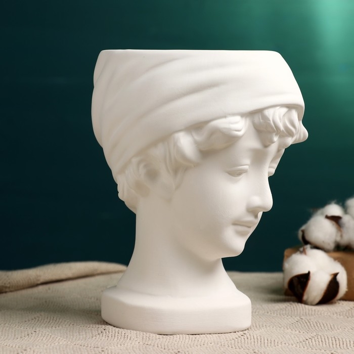 Кашпо - ваза  Кашпо - ваза "Деметра" белое, 21х18см