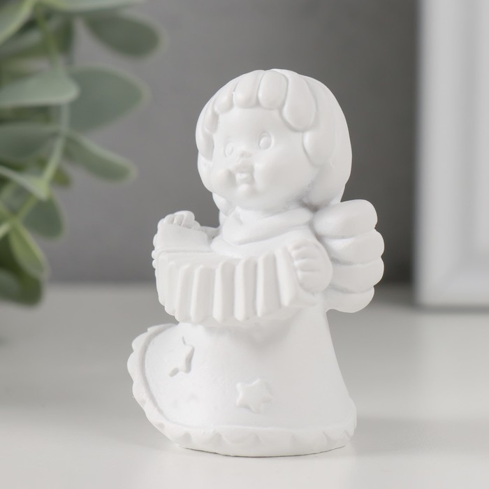 Сувенир полистоун Сувенир полистоун "Малыш-ангелочек с музыкальным инструментом" МИКС 4х5х6,4 см
