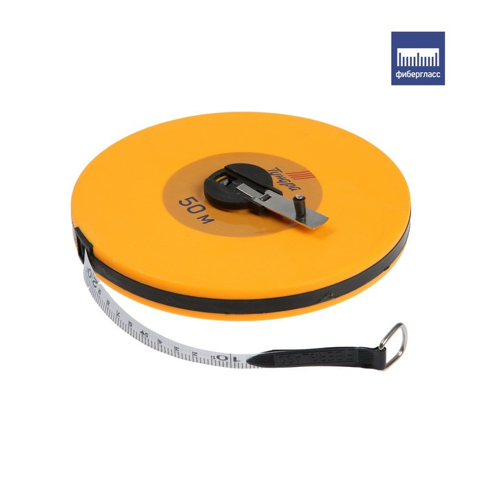 Рулетка геодезическая ТУНДРА, фиберглассовая лента, закрытый корпус, 50 м х 13 мм Рулетка геодезическая ТУНДРА, фиберглассовая лента, закрытый корпус, 50 м х 13 мм