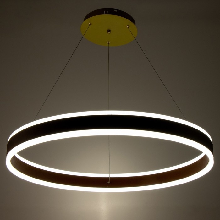 Люстра с ПДУ Люстра с ПДУ "Синтура" LED 100Вт 3000-6000К оранжевый 80х80х7-157см BayerLux