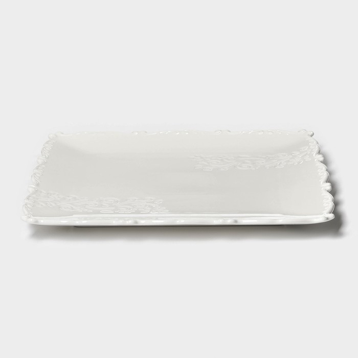 Тарелка фарфоровая пирожковая Magistro Kingdom, 30×2,2 см Тарелка фарфоровая пирожковая Magistro Kingdom, 30×2,2 см