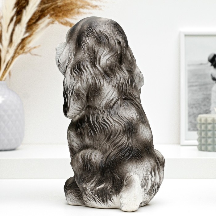 Копилка Копилка "Собака с медалью" черная, 25см