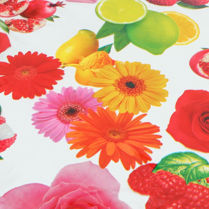 Клеёнка на стол Доляна «Фрукты», ширина 137 см, толщина 0,08 мм, рулон 30 метров Клеёнка на стол Доляна «Фрукты», ширина 137 см, толщина 0,08 мм, рулон 30 метров