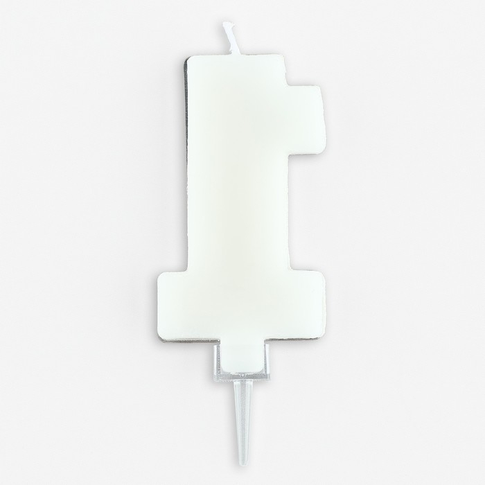 Свеча для торта, цифра с шейкером &laquo;1&raquo; , 9,5 х 4 см